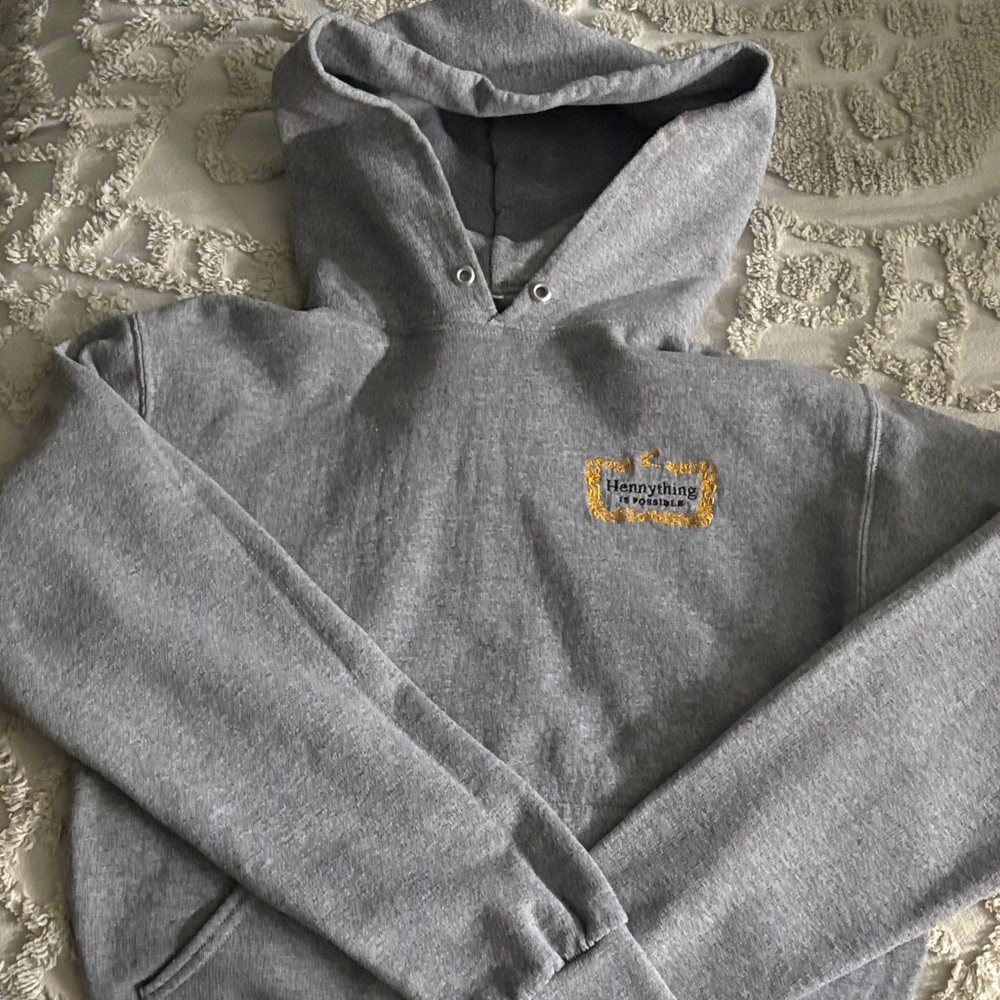 Gray Hoodie with henny Logo